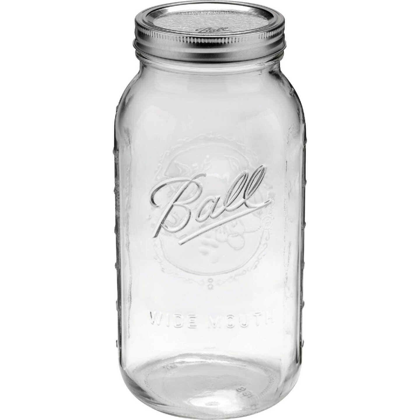 Ball Glass Mason Jar, Wide Mouth, 16 Ounces, 4 Count 
