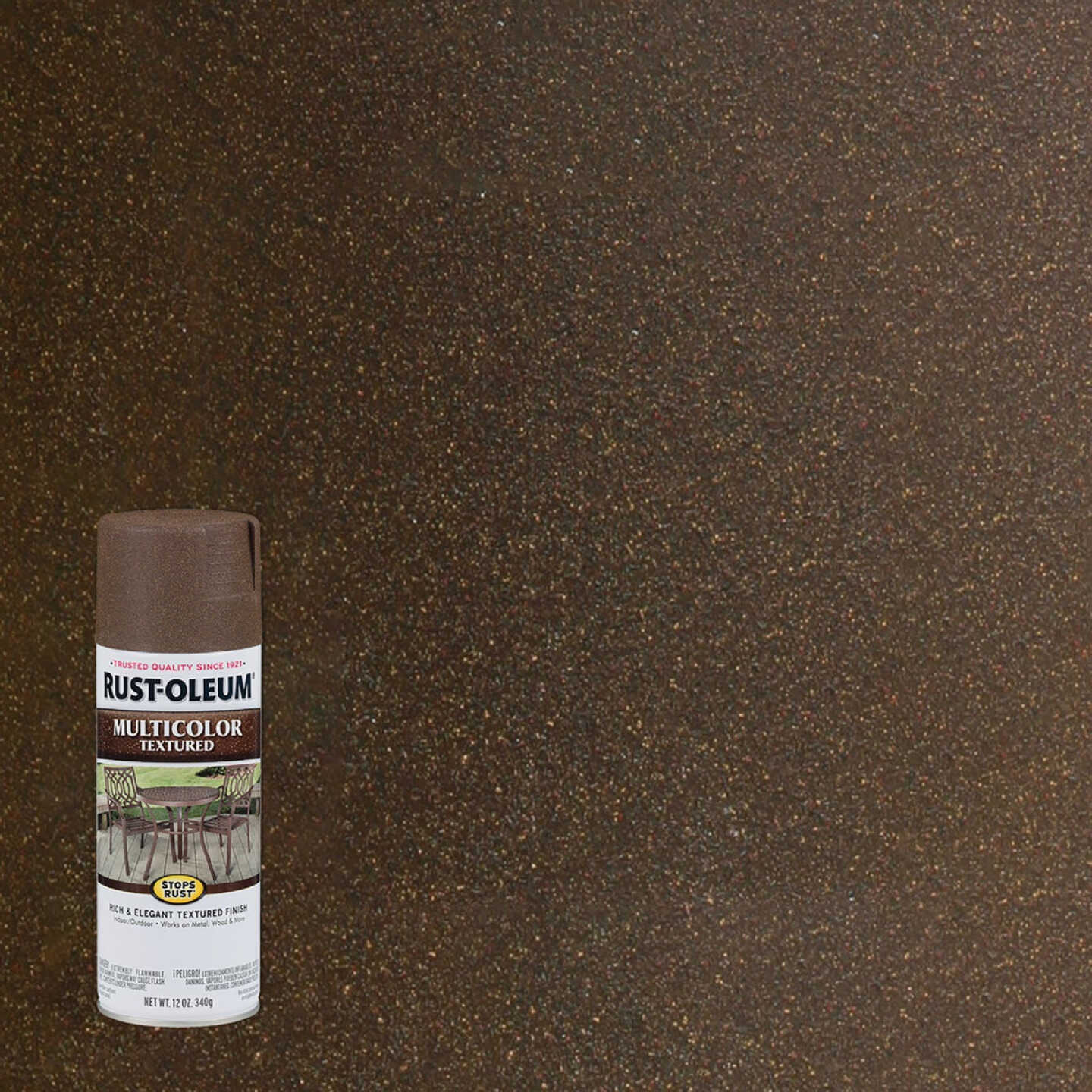 Rust-Oleum Stops Rust MultiColor 12 Oz. Textured Spray Paint, Autumn Brown  - Pryor Lumber